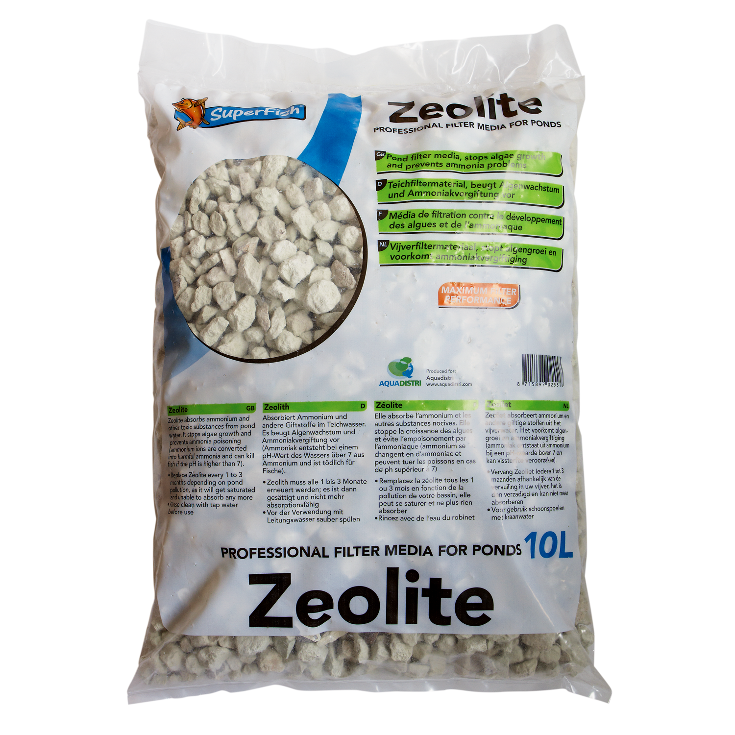 s*r様 新品 Zeolite Filter & Ceramic Filter Superfish Zeolite 10L Bag | Pond/Aquarium Filter Media Algae Remover
