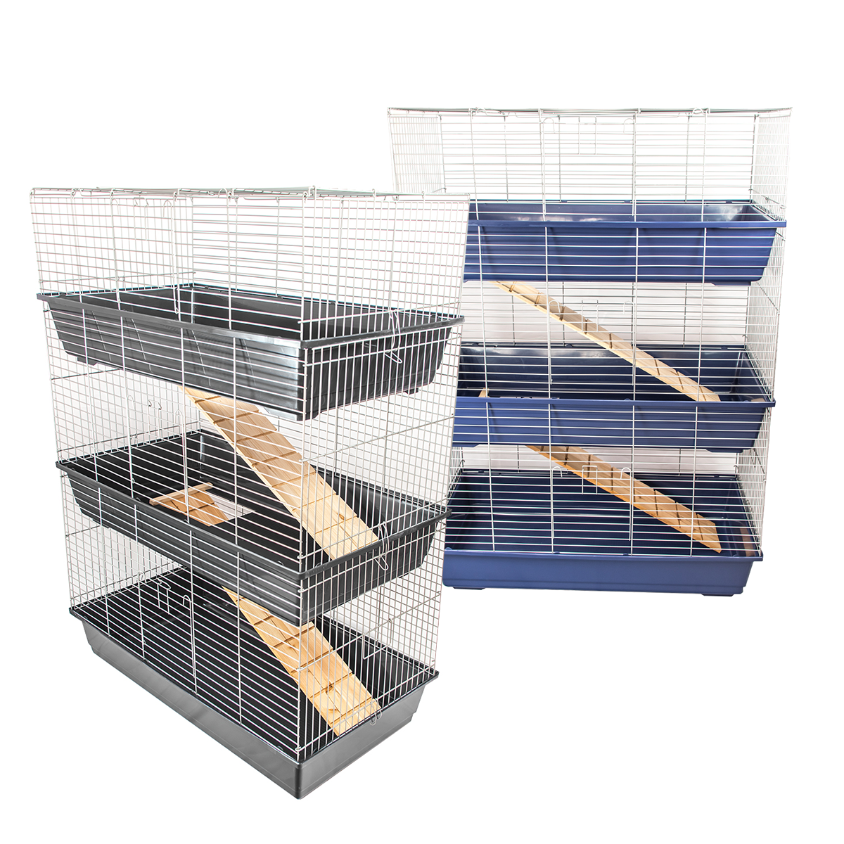 KCT Tier Large Indoor Rabbit Hutch Guinea Pig/Rat Cage Enclosure