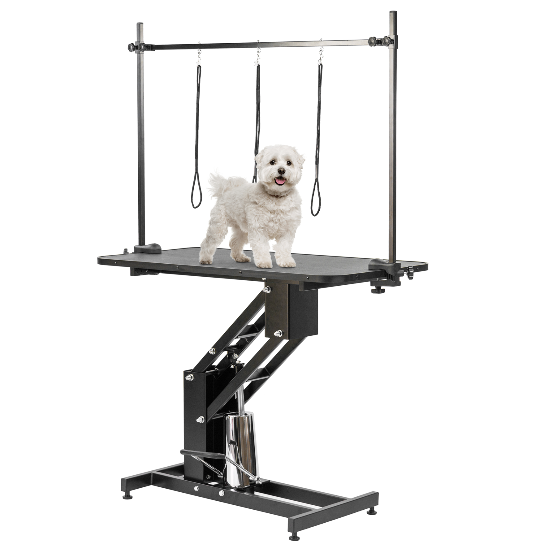 KCT Black Large Adjustable Hydraulic Dog/Pet Professional Grooming Table