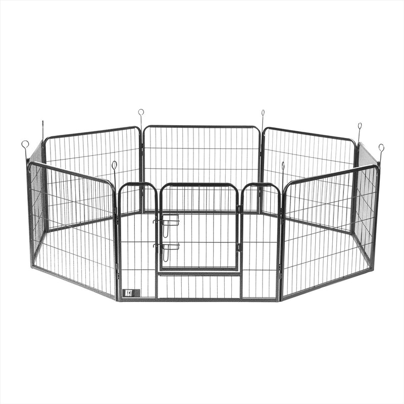 8 Side Heavy Duty Pet Play Pens Run with Optional Base / Cover