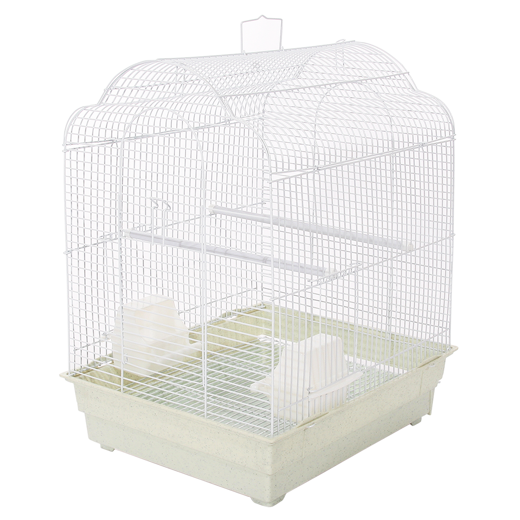 Rosario Plus White Travel Small Bird Cage | Small Exotic Pet Birds