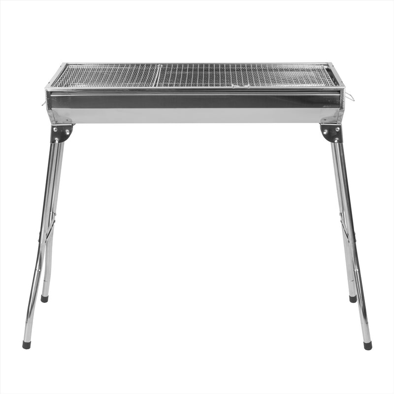 KCT Stainless Steel Portable Folding BBQ Charcoal Grill With Tool Kit