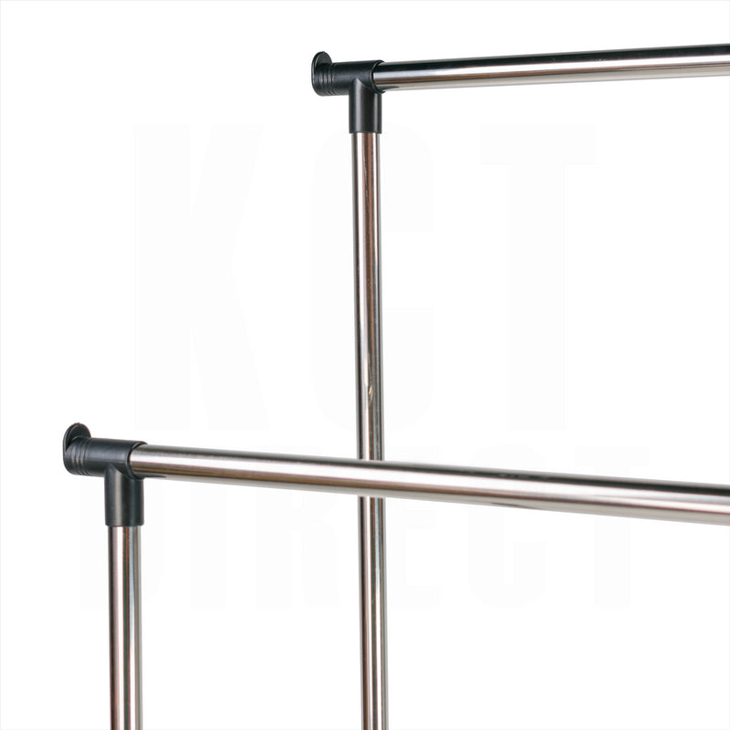 KCT Double Clothing Rail on Wheels