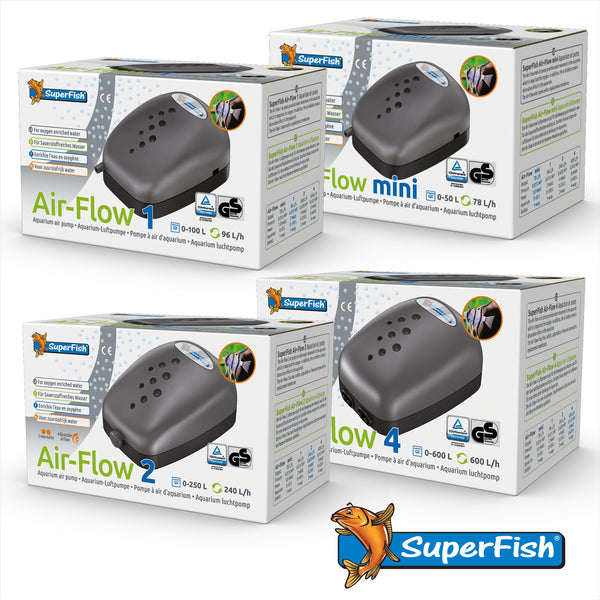SuperFish Air-Flow Aquarium Air Pumps