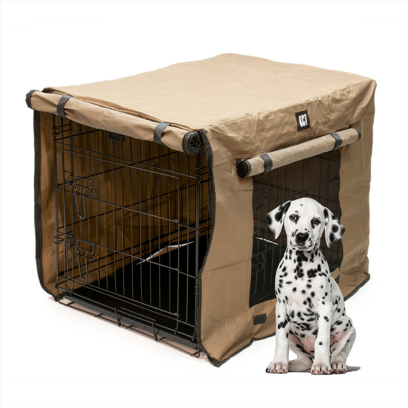 KCT Folding Pet Crate with Fabric Cover