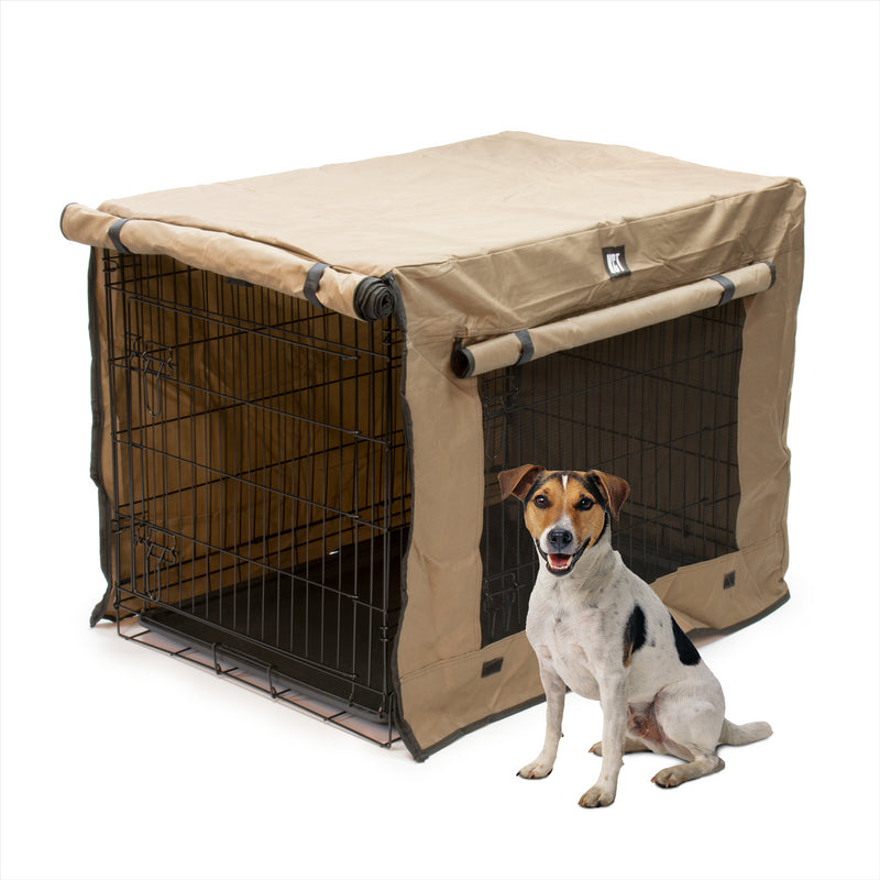 KCT Folding Pet Crate with Fabric Cover