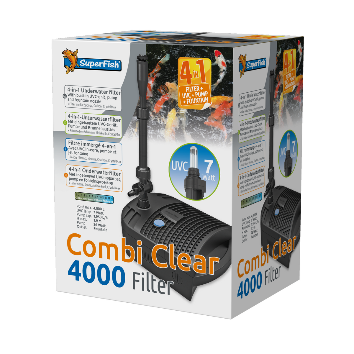 Superfish Combi Clear Pond Filters | 4 in 1 Pump UVC Water Filtration