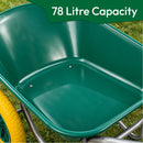 Wheelbarrow Dumper 78L - Green