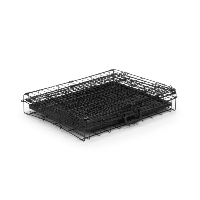 KCT Folding Pet Crates with Plastic Tray