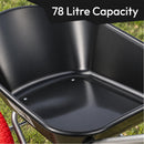 Wheelbarrow Dumper 78L - Black