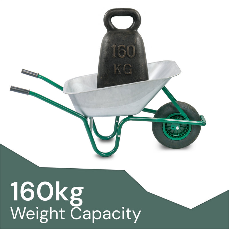 KCT 85 Litre Garden Steel Wheelbarrow