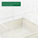KCT Santiago Small Exotic Bird Travel Cage - White