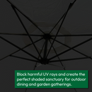 KCT 3m Large Cantilever Garden Parasols with Optional Base / Cover