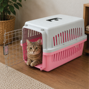 KCT Portable Plastic Pet Carrier Box Cat Dog Puppy Animal Cages