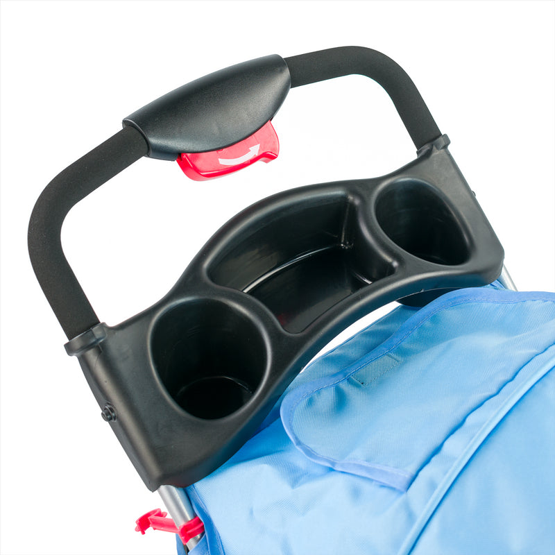 Hooded Pet Stroller - Blue