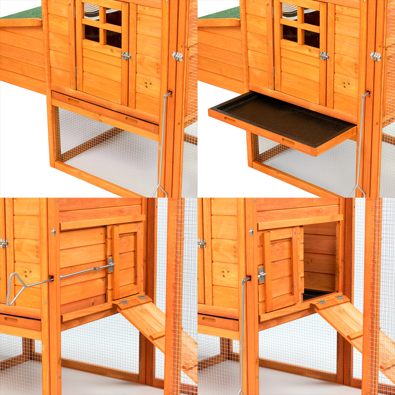 KCT Barcelona Extra Large 8FT Chicken Coop and run