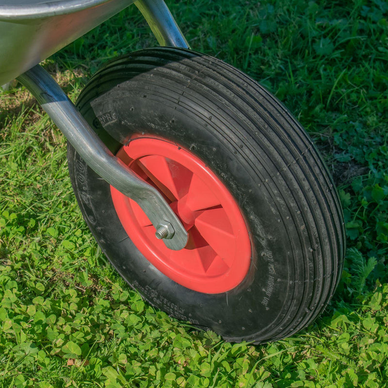 KCT 65 Litre Garden Galvanised Steel Wheelbarrow