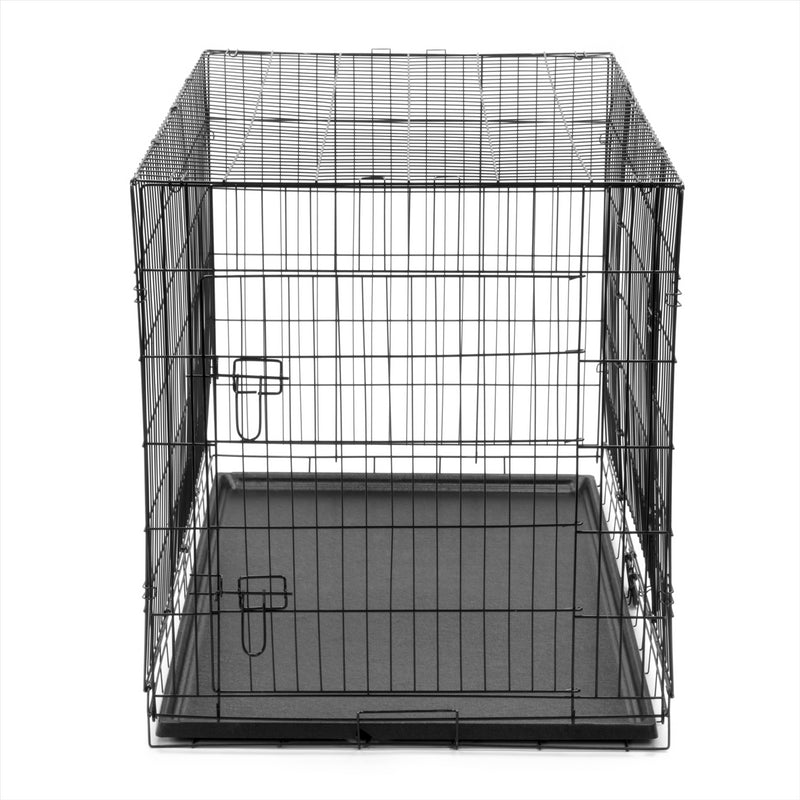 KCT Folding Pet Crates with Plastic Tray