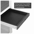 KCT Ancona 4ft Rabbit Hutch with Extended Run - Grey