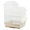 KCT Santiago Small Exotic Bird Travel Cage - White