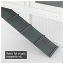 KCT Ancona 4ft Rabbit Hutch with Extended Run - Grey