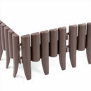 KCT Brown Wood Effect Garden Palisade Edging  - Pack of 8 Panels