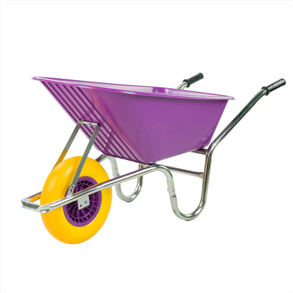 Complete Garden 110L Wheelbarrow - Purple
