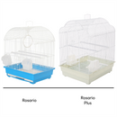 KCT Rosario Plus Exotic Bird Travel Small Cage - White