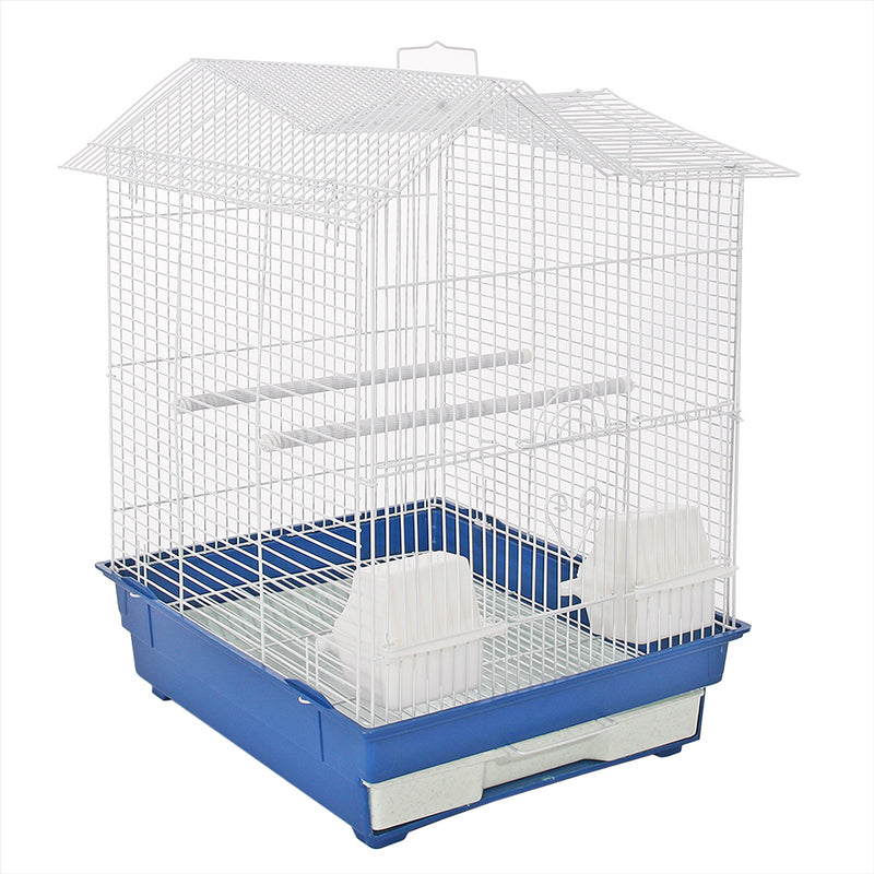 KCT Santiago Plus Exotic Portable Bird Small Cage  - Blue