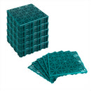 KCT Green Garden Path and Patio Decking Interlocking Tiles - 5 Pieces