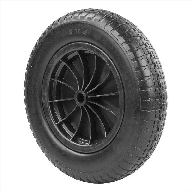 KCT Wheelbarrow Wheels 14" & Axle 128x20mm