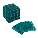 KCT Green Garden Path and Patio Decking Interlocking Tiles - 5 Pieces