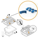 Oase Replacement Clip Set for Filtral 1500 - 9000 - Part 72798