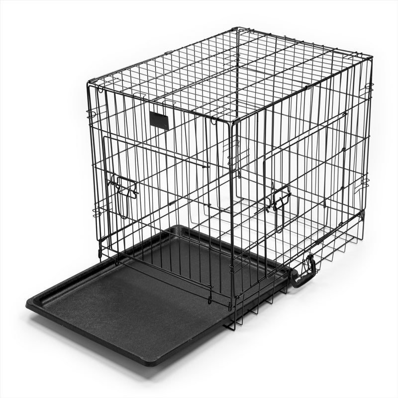 KCT Folding Pet Crates with Plastic Tray
