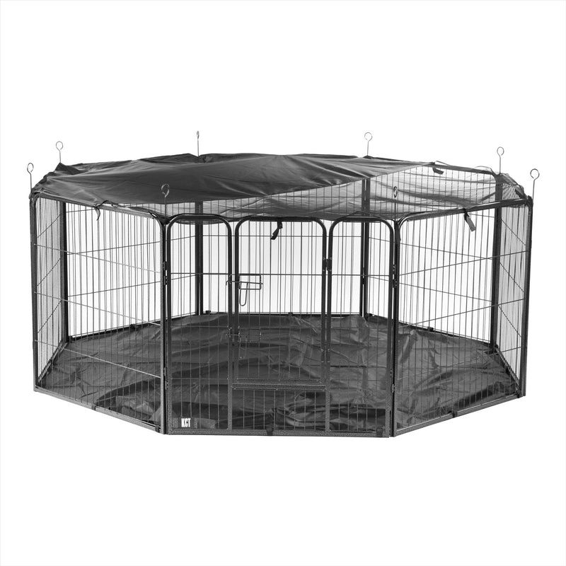 8 Side Heavy Duty Pet Play Pens Run with Optional Base / Cover