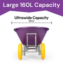 KCT 160L XL Twin Wheelbarrow