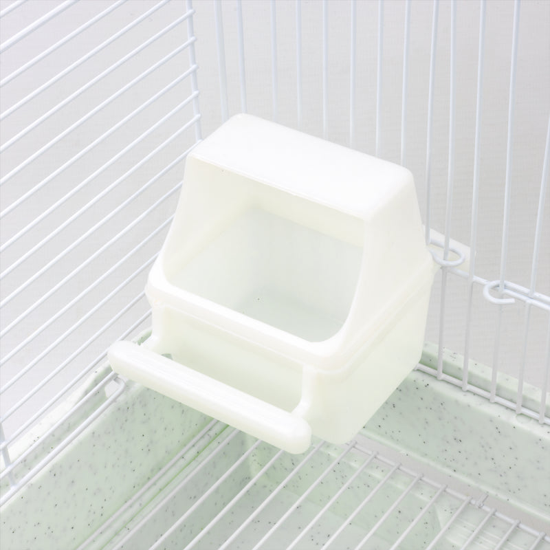 KCT Santiago Plus Exotic Portable Bird Small Cage  - White