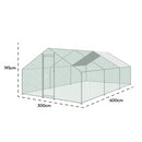 KCT Galvanised 6x3m Walk In Chicken Pet Run