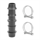 Pisces 15mm 0.5" Inline Hose Joiner with Compatible Clips