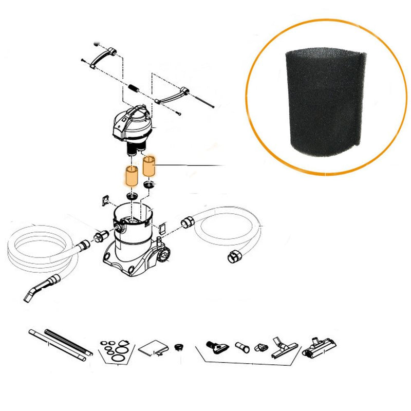 Oase - Part - 43996 Replacement Foam Sleeve PondoVac 3/4