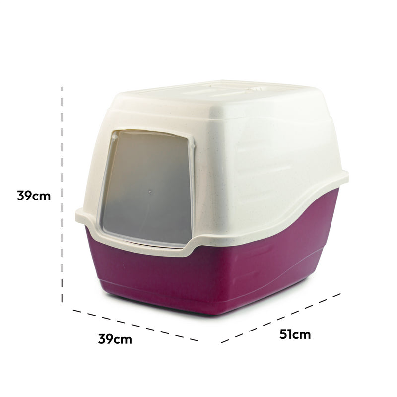 KCT Large Enclosed Hooded Cat Litter Tray/Pet Loo