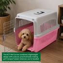 KCT Portable Plastic Pet Carrier Box Cat Dog Puppy Animal Cages