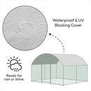 KCT 2.5x3m Walk In Chicken Pet Run with Curved Roof