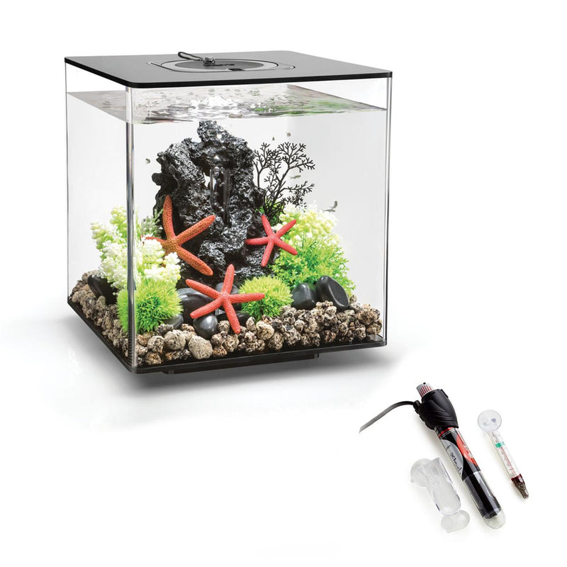 biOrb CUBE 30L Black Aquarium with Standard LED Lighting