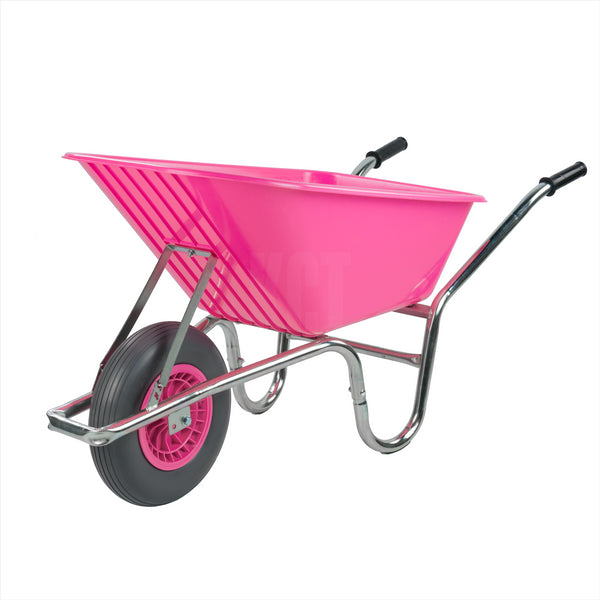 Complete Garden 110L Wheelbarrow - Pink
