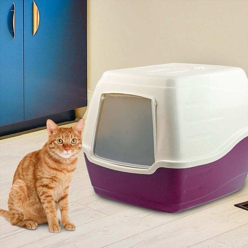 KCT Large Enclosed Hooded Cat Litter Tray/Pet Loo