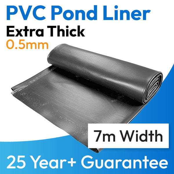 Supa-Flex PVC Pond Liner Roll Cut to Size - 7m Width up to 10m in Length