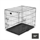 KCT Folding Pet Crates with Plastic Tray