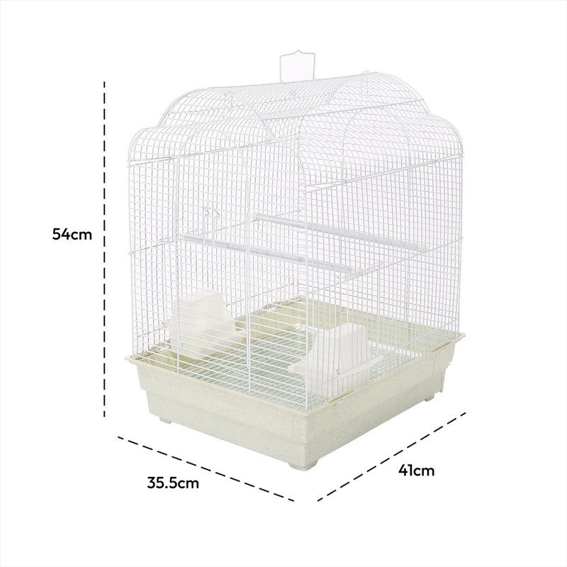 KCT Rosario Plus Exotic Bird Travel Small Cage - White