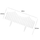 KCT White Picket Fence Garden Border - Pack of 8 panels